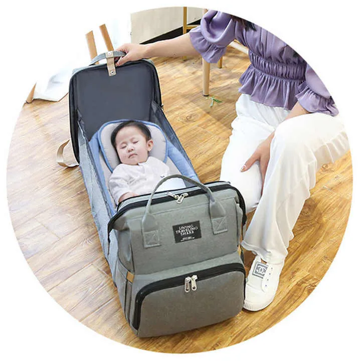 سرير أطفال عصري محمول قابل للطي مضاد للماء -  Modern Portable Foldable Waterproof Baby Bed