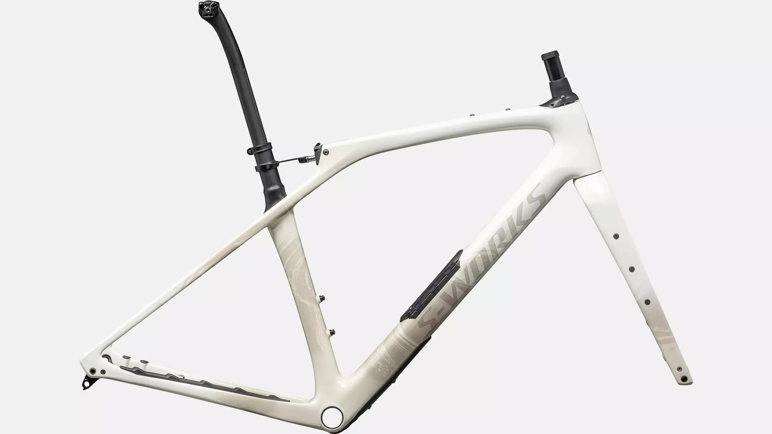 2024 Specialized S-Works Diverge STR Frameset - Gloss Dune / White Birch / Pearl
