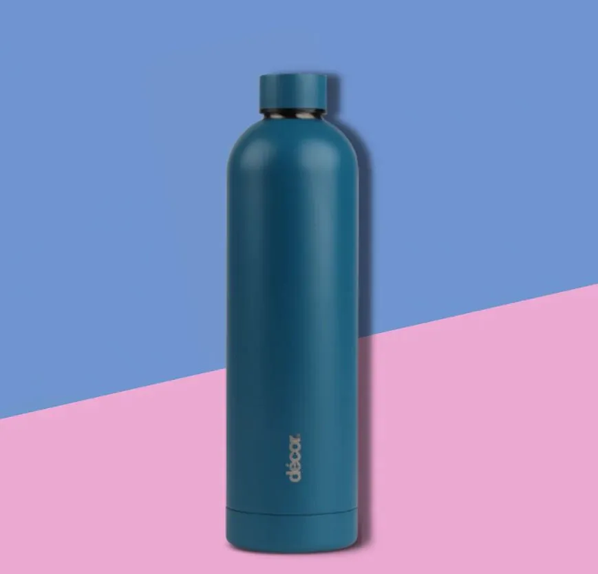 Décor® Screw Top Stainless Steel Bottle 1L