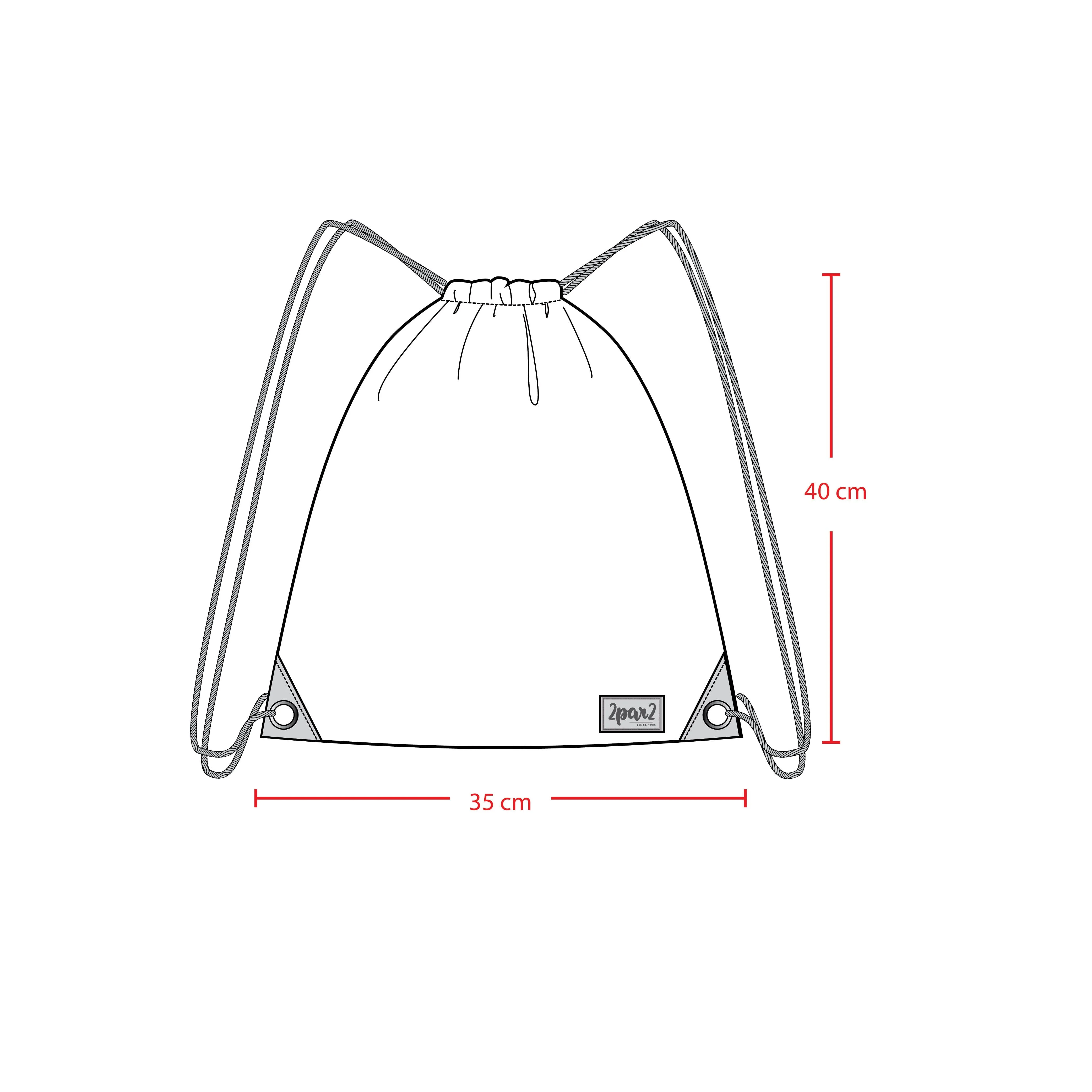 Drawstring Bag Rainbow Gradient