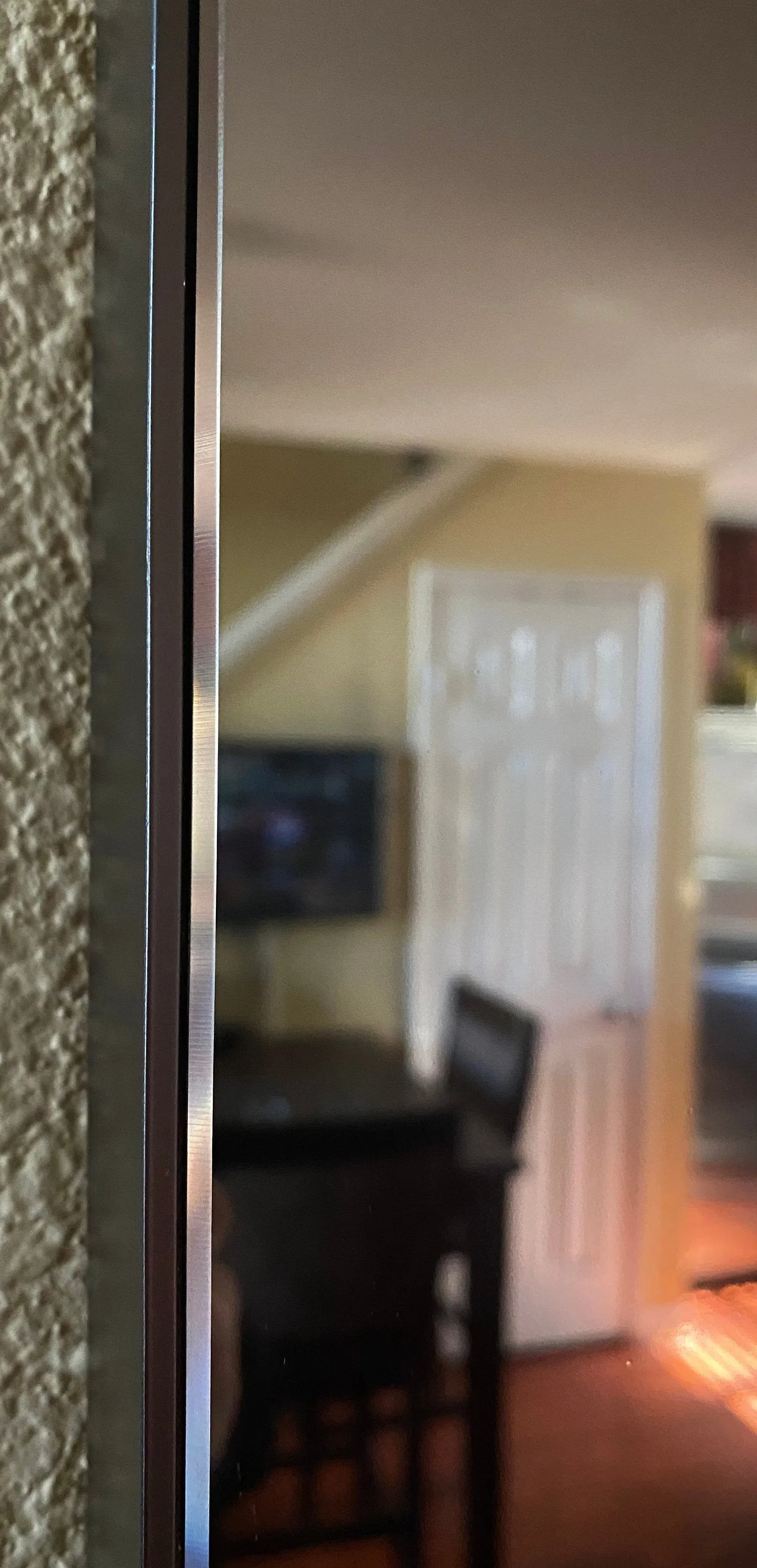 Framed DAKboard Android Touchscreen Smart Mirror - 32"Samsung QLED in 19"X30"X2" Satin Black Aluminum Frame