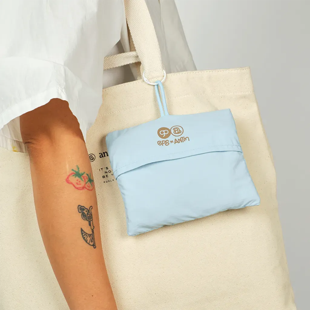 GOODPAIR SOCKS | WAWW LIPATO | Khaki | Pocketable Embroidery Drawstring Bag