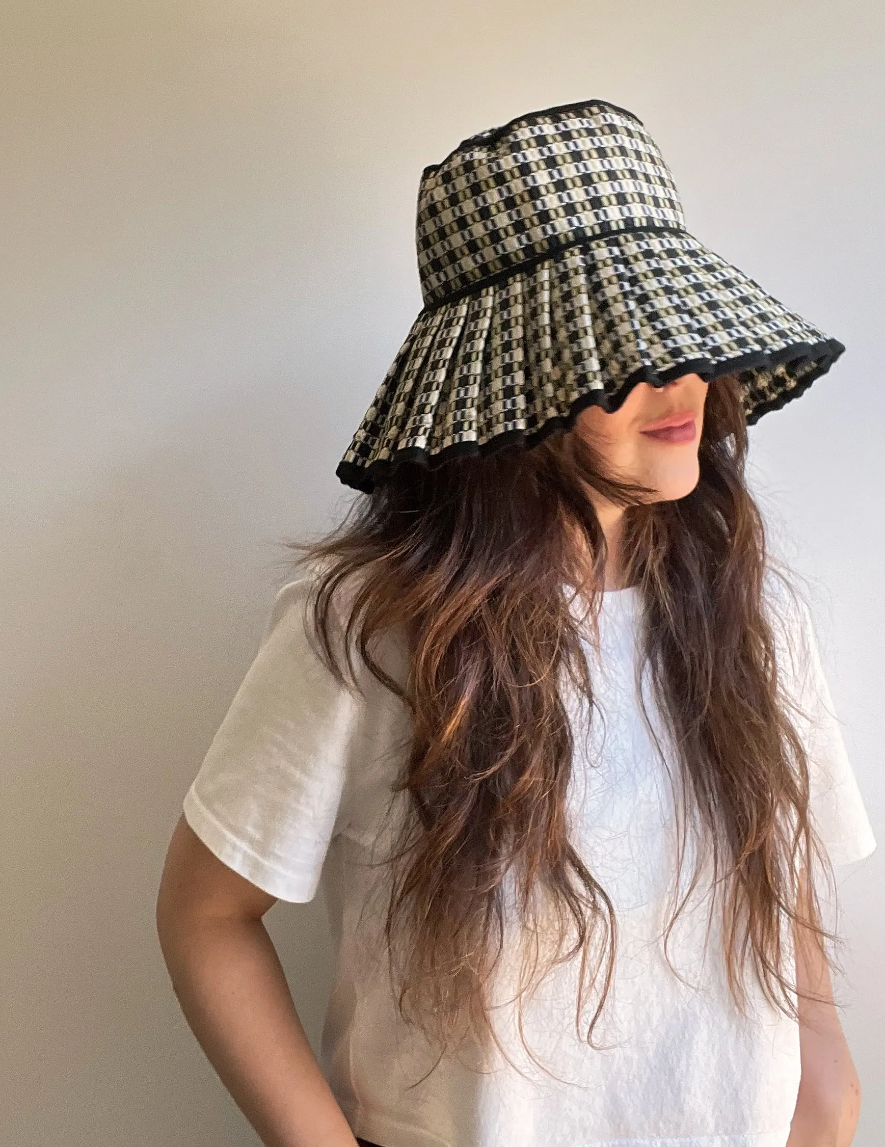 Maisie Foldable Pleated Straw Sunhat