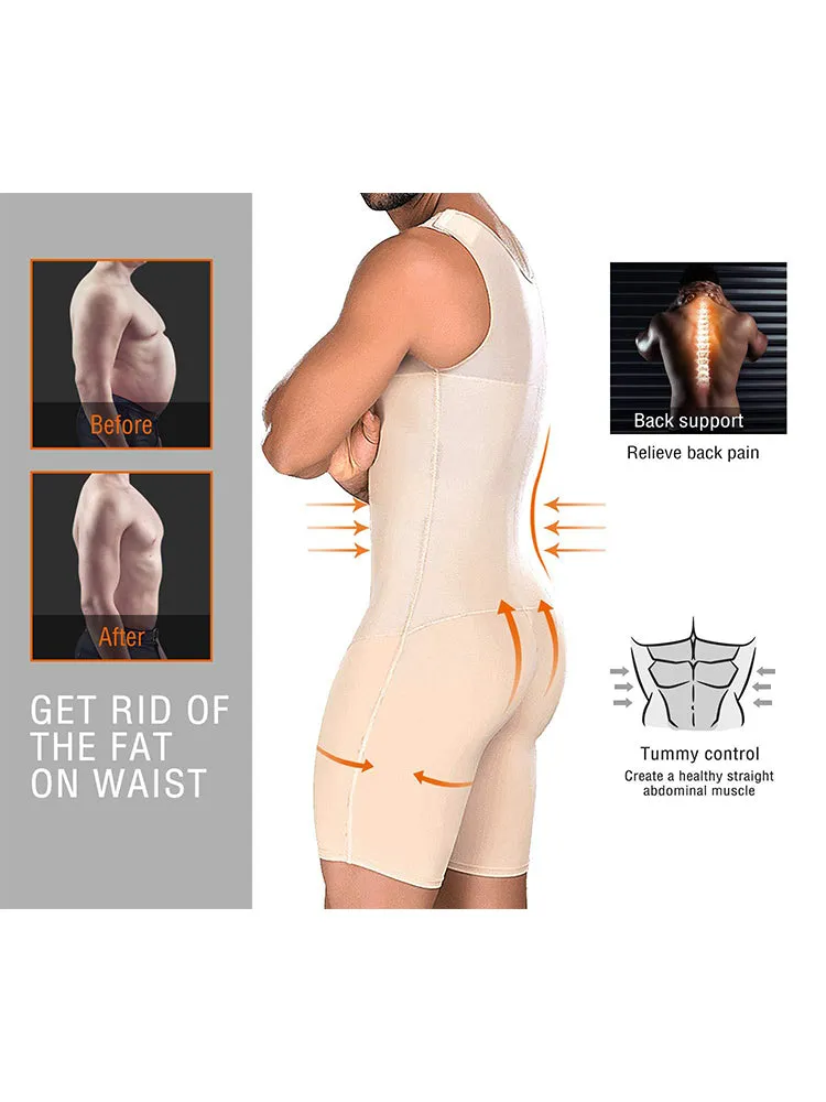 Men Shapewear Tummy Control Slimming Bodysuit