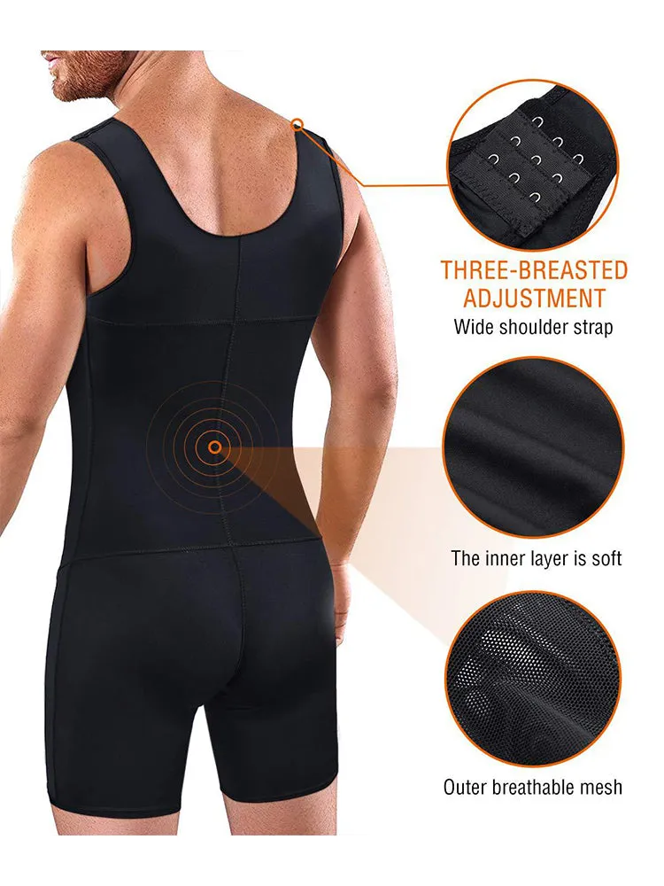Men Shapewear Tummy Control Slimming Bodysuit
