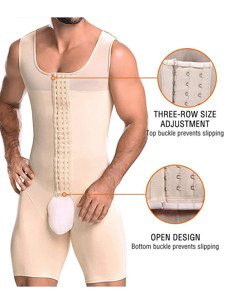 Men Shapewear Tummy Control Slimming Bodysuit