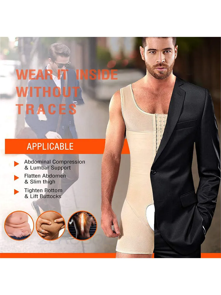 Men Shapewear Tummy Control Slimming Bodysuit