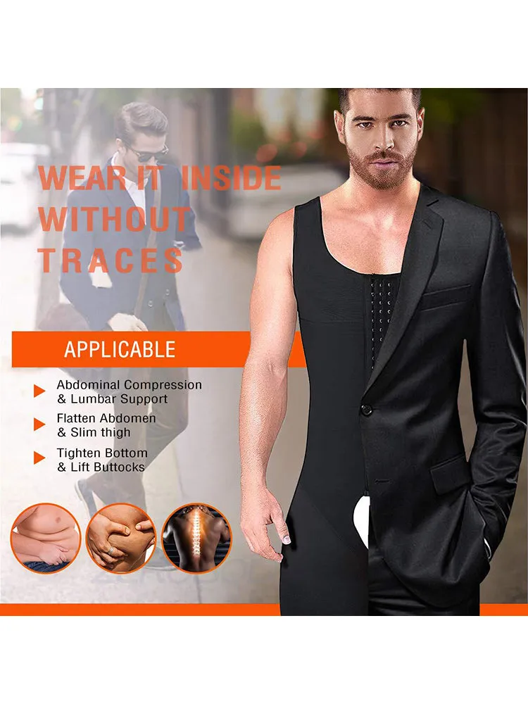 Men Shapewear Tummy Control Slimming Bodysuit