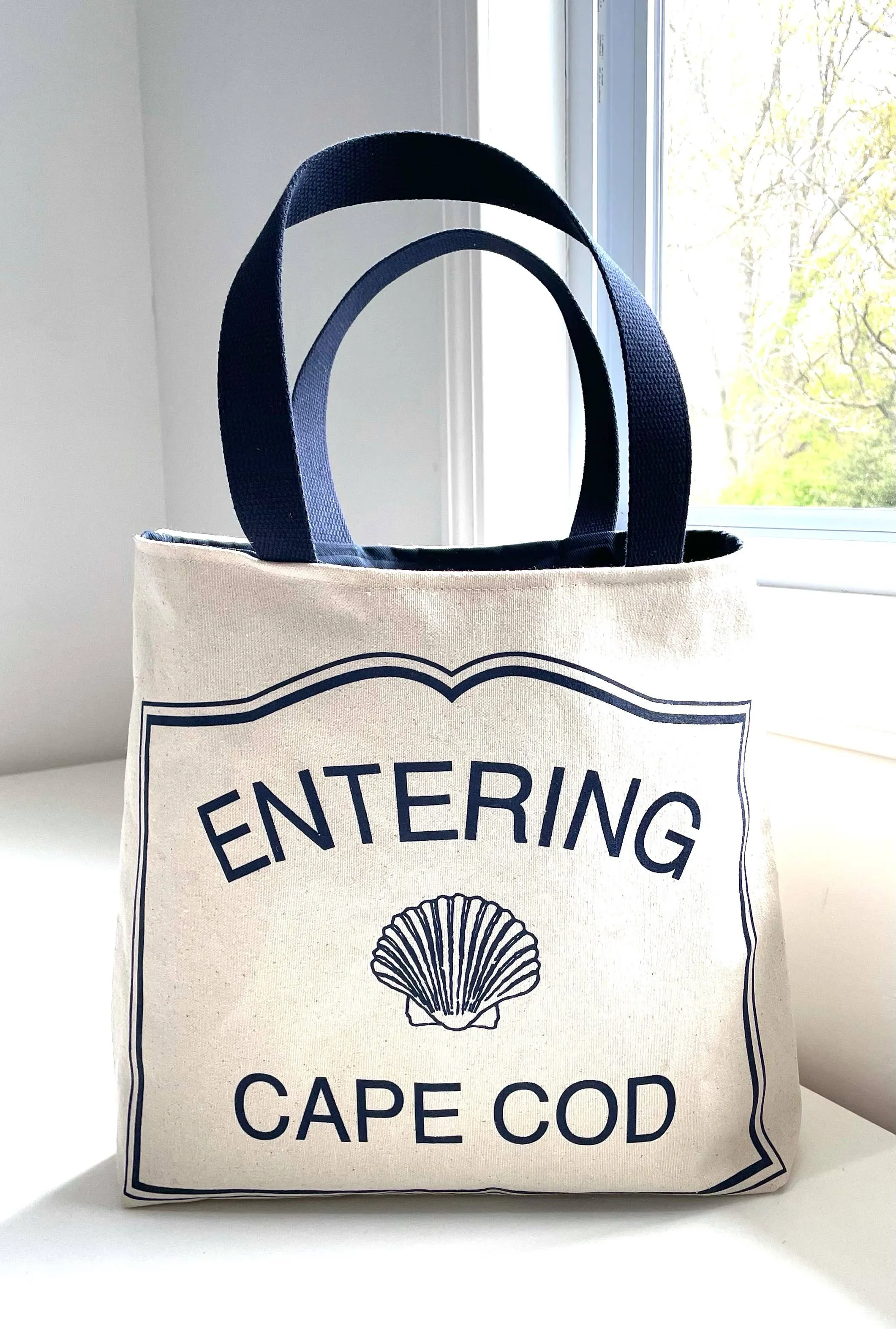 Nautical tote bags: Large / Sanddollar
