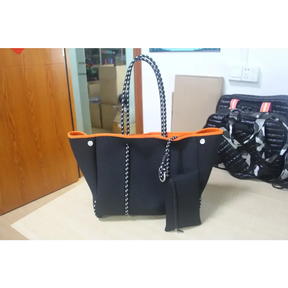 Neoprene Tote Bag  Womens Multipurpose Handbag with Matching Purse