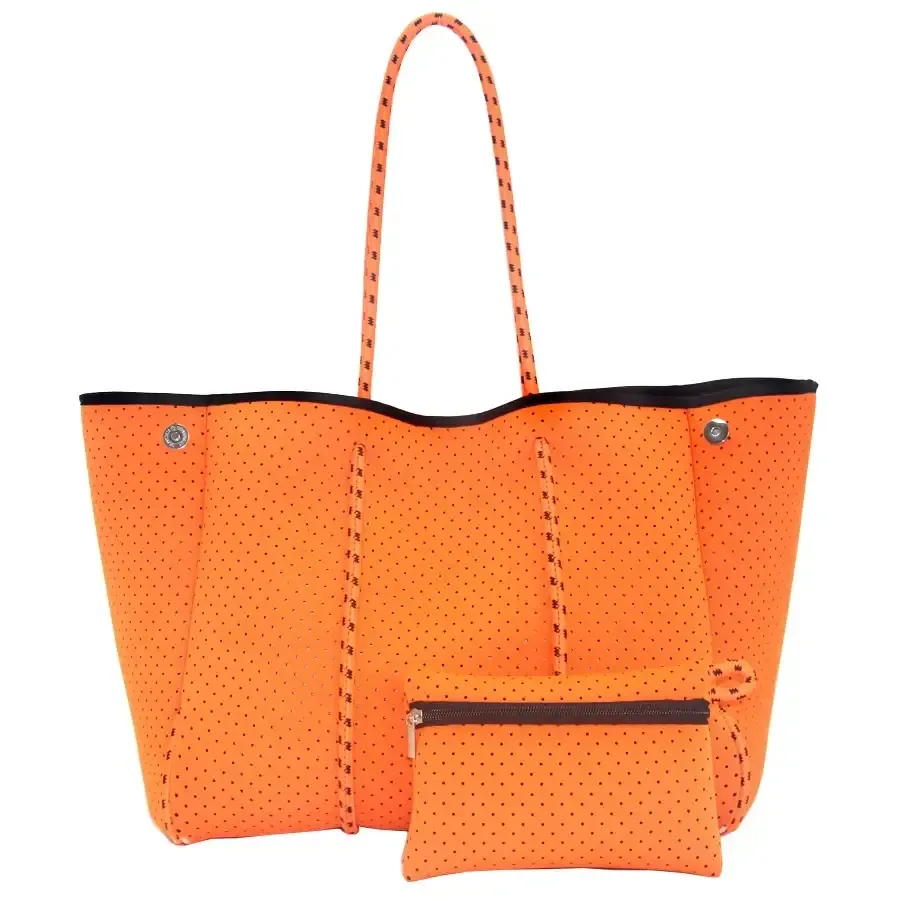 Neoprene Tote Bag  Womens Multipurpose Handbag with Matching Purse