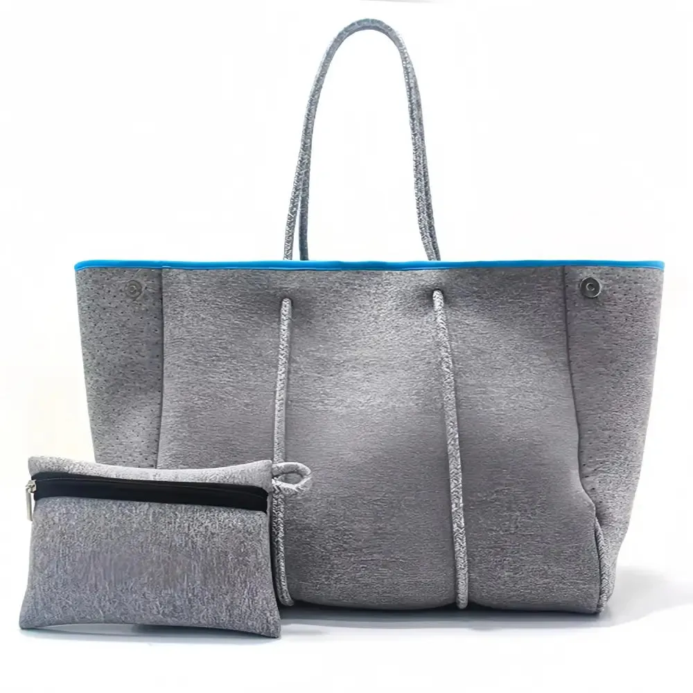 Neoprene Tote Bag  Womens Multipurpose Handbag with Matching Purse