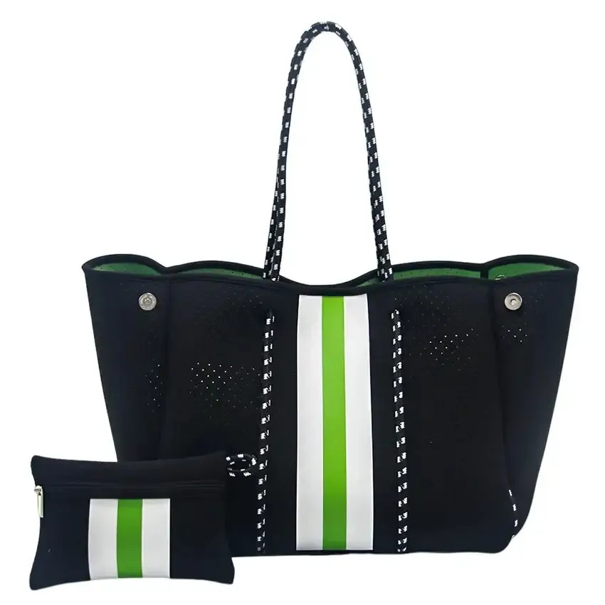 Neoprene Tote Bag  Womens Multipurpose Handbag with Matching Purse