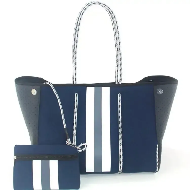 Neoprene Tote Bag  Womens Multipurpose Handbag with Matching Purse