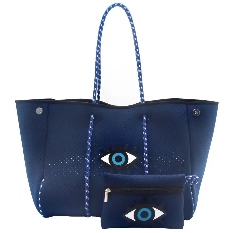Neoprene Tote Bag  Womens Multipurpose Handbag with Matching Purse