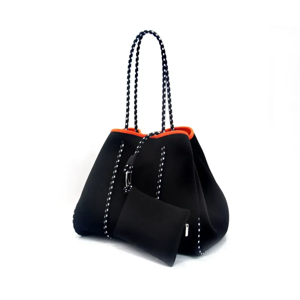 Neoprene Tote Bag  Womens Multipurpose Handbag with Matching Purse