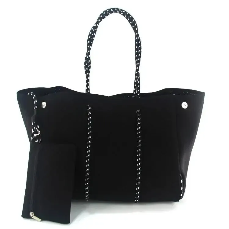 Neoprene Tote Bag  Womens Multipurpose Handbag with Matching Purse