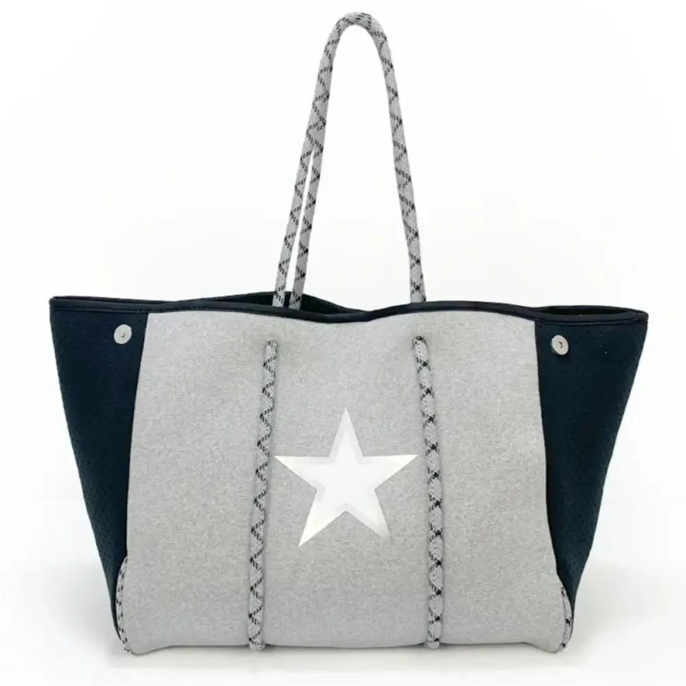 Neoprene Tote Bag  Womens Multipurpose Handbag with Matching Purse