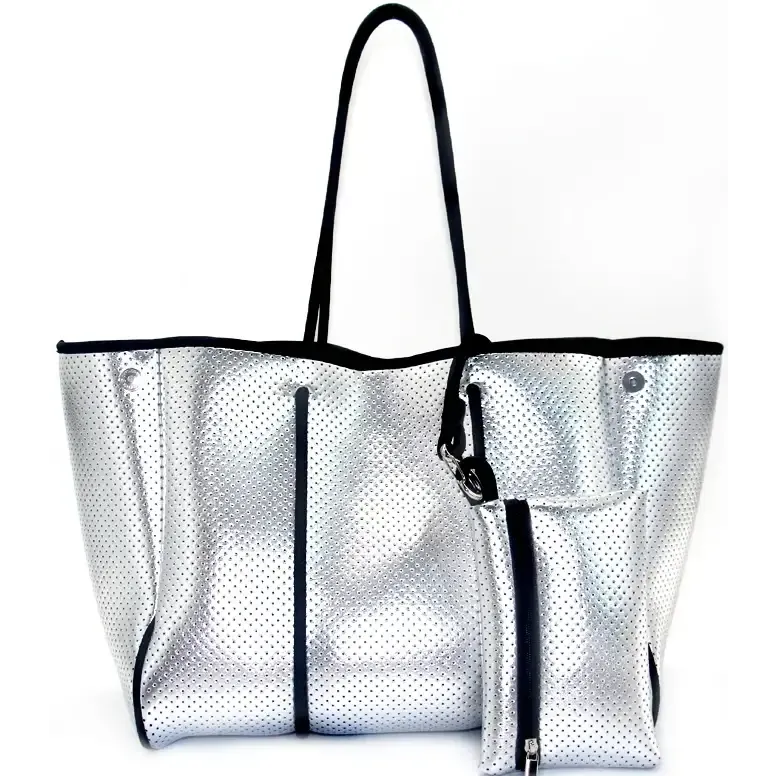 Neoprene Tote Bag  Womens Multipurpose Handbag with Matching Purse