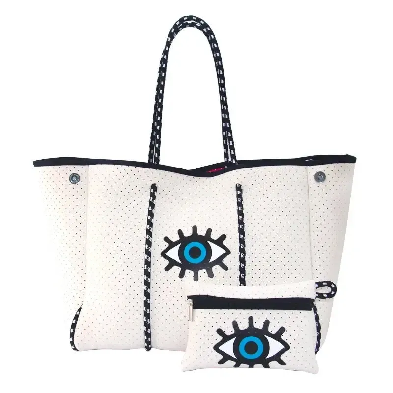 Neoprene Tote Bag  Womens Multipurpose Handbag with Matching Purse