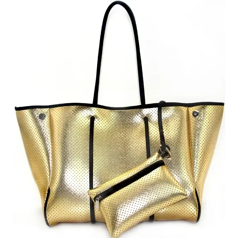 Neoprene Tote Bag  Womens Multipurpose Handbag with Matching Purse