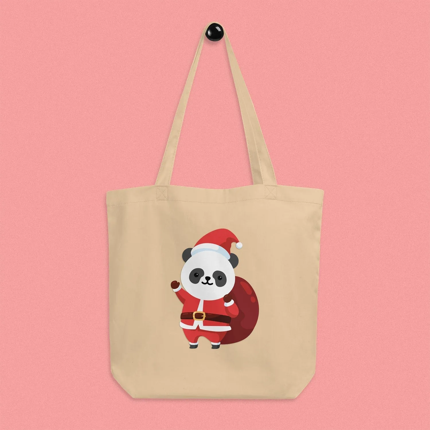 Panda Santa Tote Bag