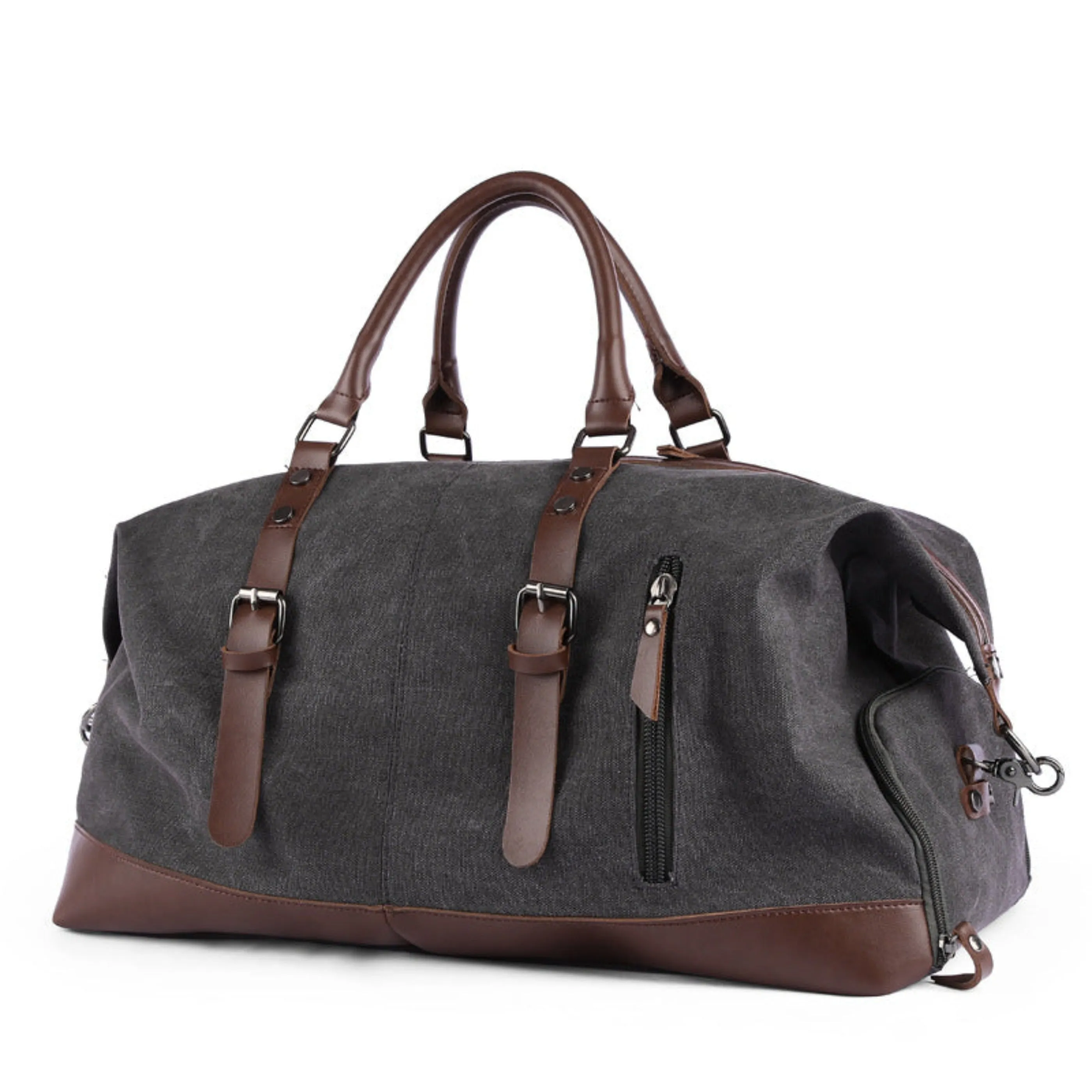 Retro canvas tote bag unisex travel bag  large capacity
