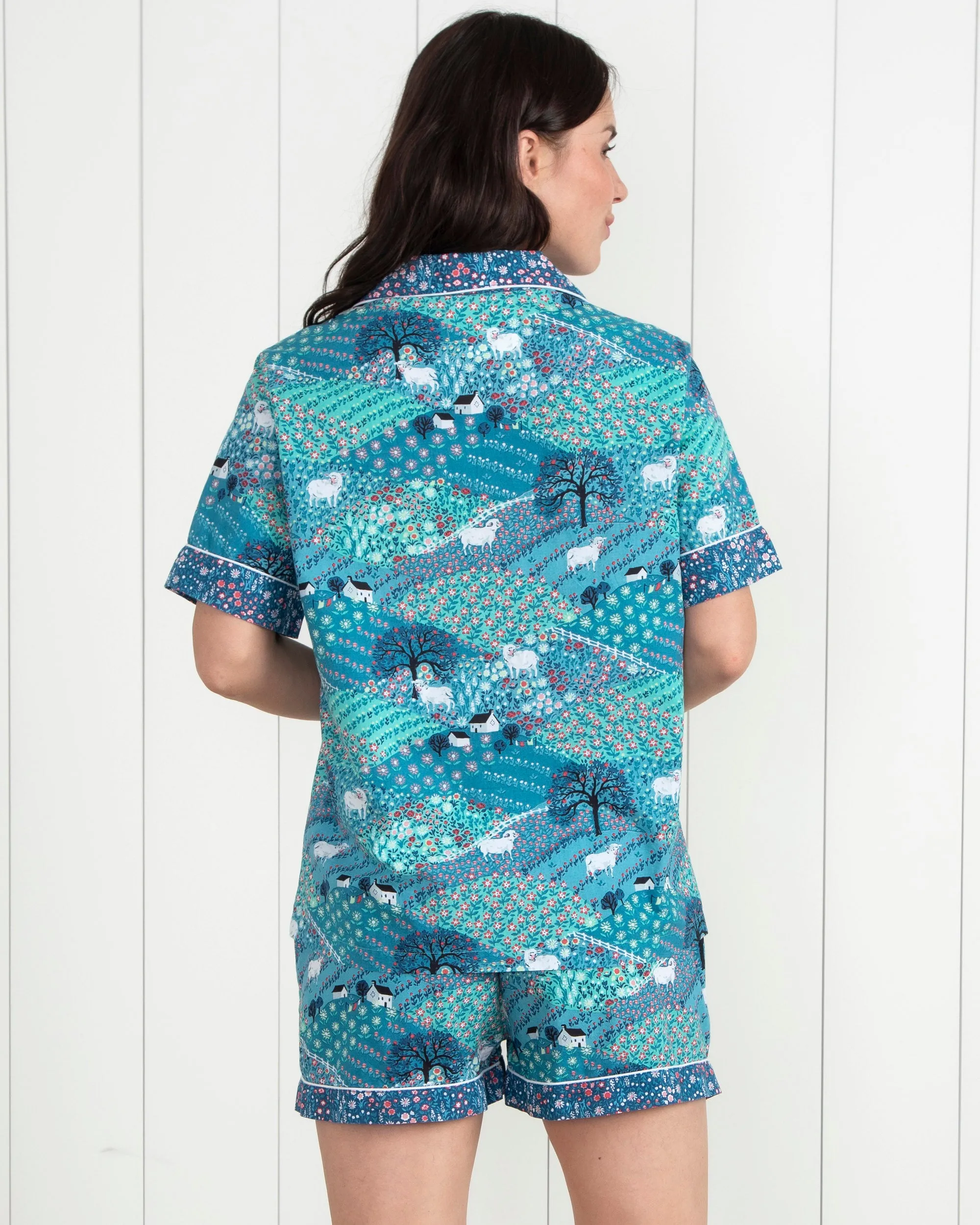 Rolling Hills - Short PJ Set - Blue Ribbon