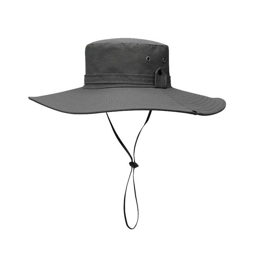 US 1-2 Pc Military Sun Block Outdoor Safari Cap Boonie Fishing Hiking Bucket Hat