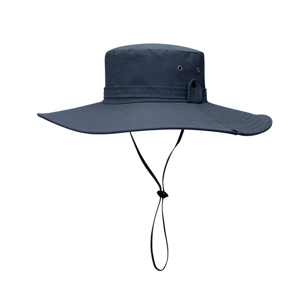 US 1-2 Pc Military Sun Block Outdoor Safari Cap Boonie Fishing Hiking Bucket Hat