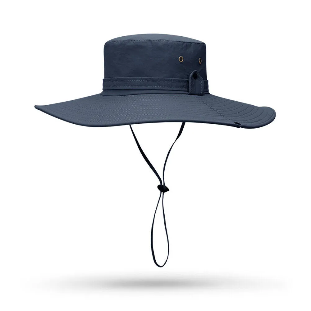 US 1-2 Pc Military Sun Block Outdoor Safari Cap Boonie Fishing Hiking Bucket Hat