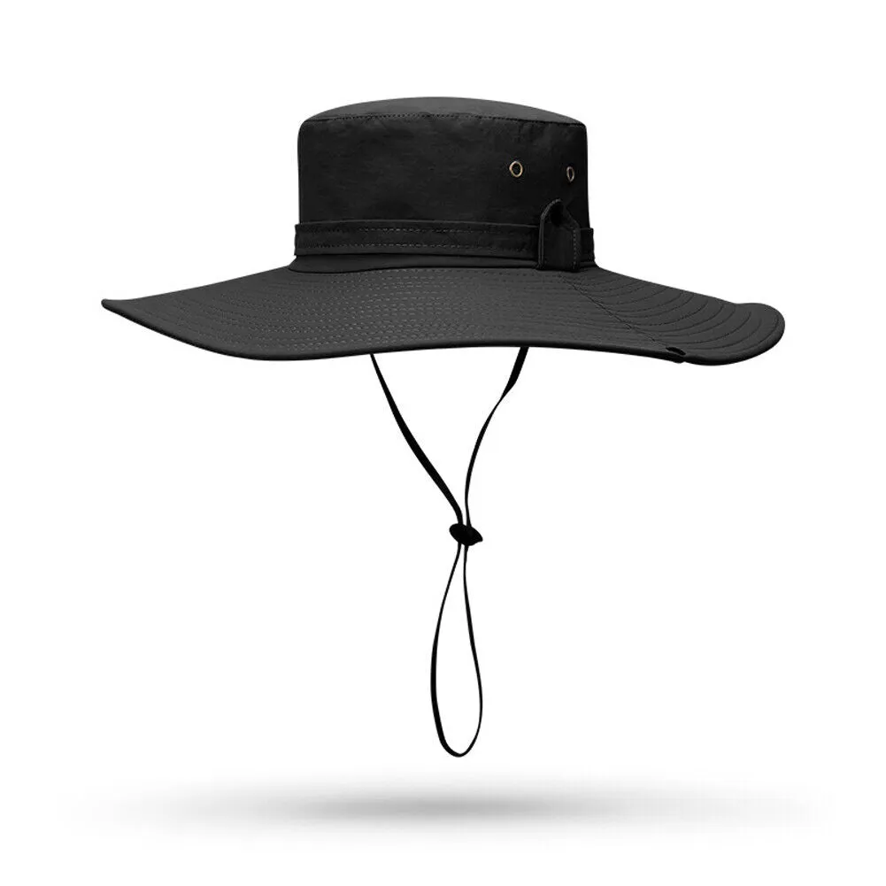 US 1-2 Pc Military Sun Block Outdoor Safari Cap Boonie Fishing Hiking Bucket Hat