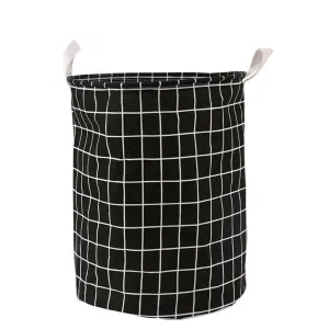 US 1-2 Pcs Large Foldable Laundry Hamper Dirty Clothes Basket Linen Storage Bag