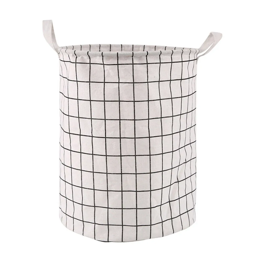 US 1-2 Pcs Large Foldable Laundry Hamper Dirty Clothes Basket Linen Storage Bag