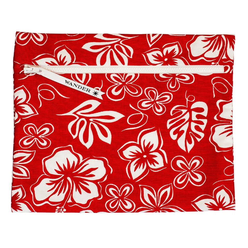 Wander and Perch Swimsuit Wet Bag - Hibiscus Holiday