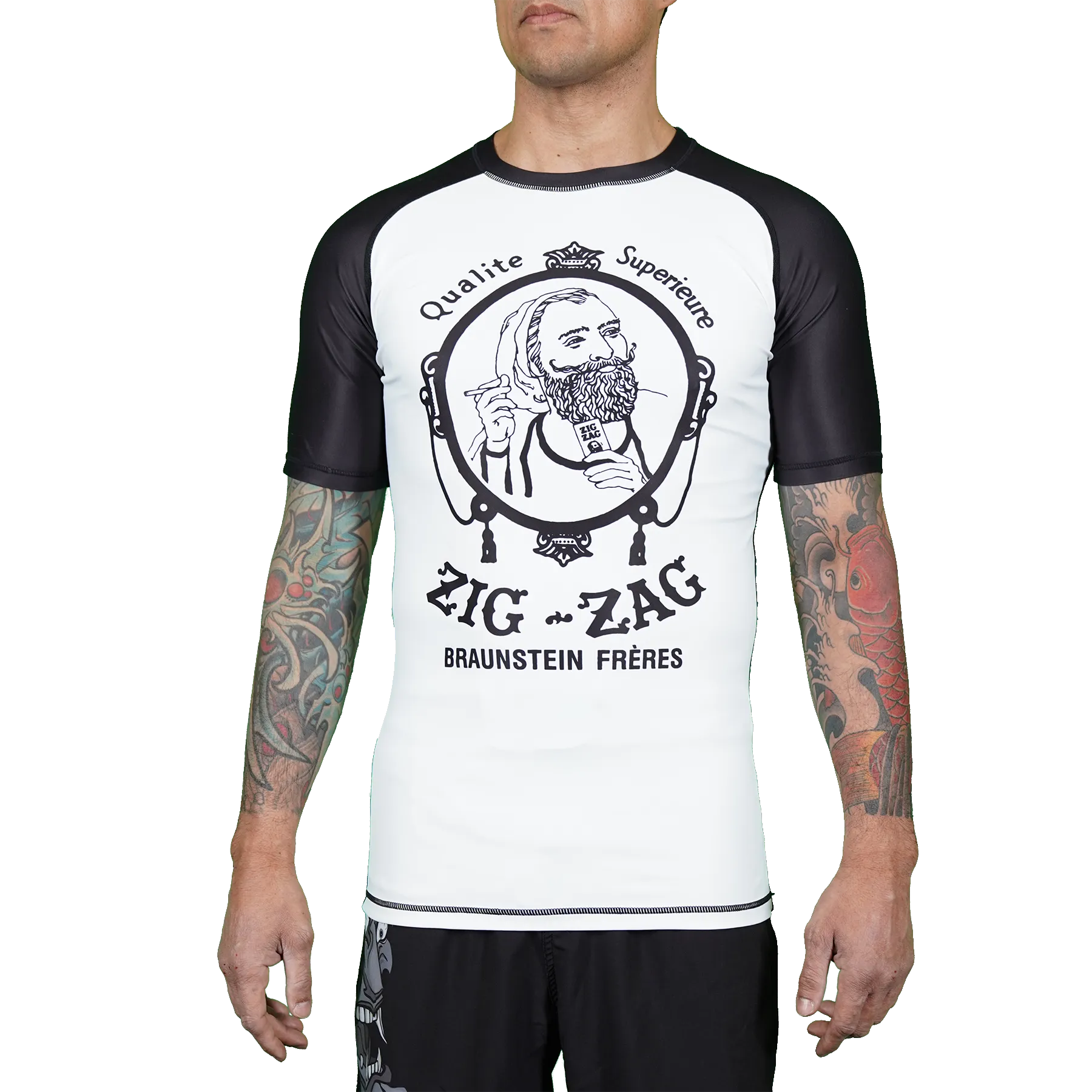Zig-Zag Short Sleeve Rash Guard