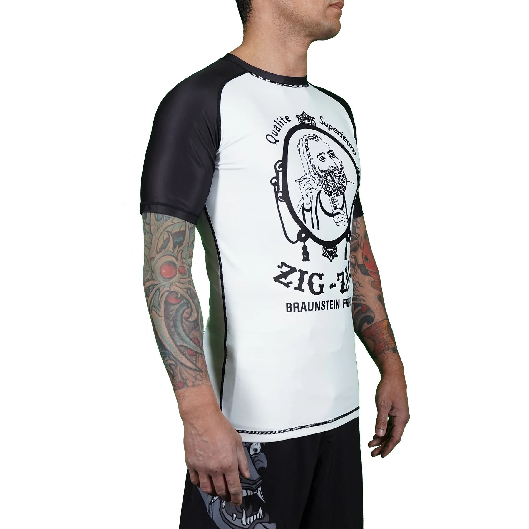 Zig-Zag Short Sleeve Rash Guard
